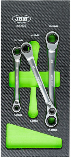 Set 3 German Polygon Wrenches Ratchet 4 1 Double Size Each Side 15316