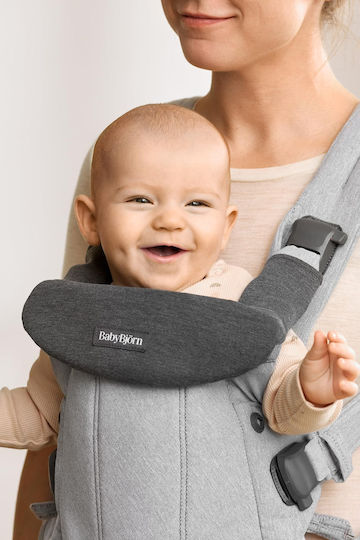 BabyBjorn Σαλιάρα Υφασμάτινη Dark Grey