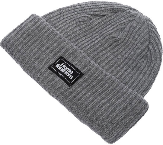 Beanie Masculin Căciulă Tricotat în culoarea Gri