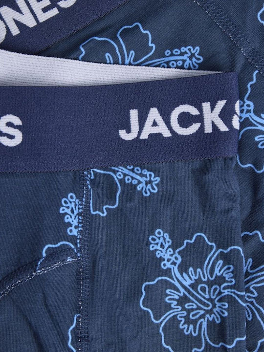 Ανδρικά Σλιπ Pageant Blue - Navy με Σχέδια 3Pack