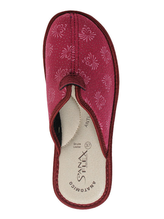 Winter Women's Slippers Burgundy