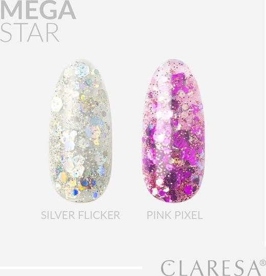 Claresa Megastar Pink Pixel Gel Nail Gel Pink 10gr