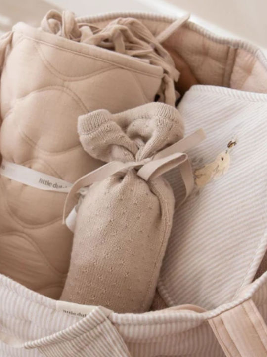 Little Dutch Baby Hooded Bath Towel Baby Bunny Beige 75x75cm