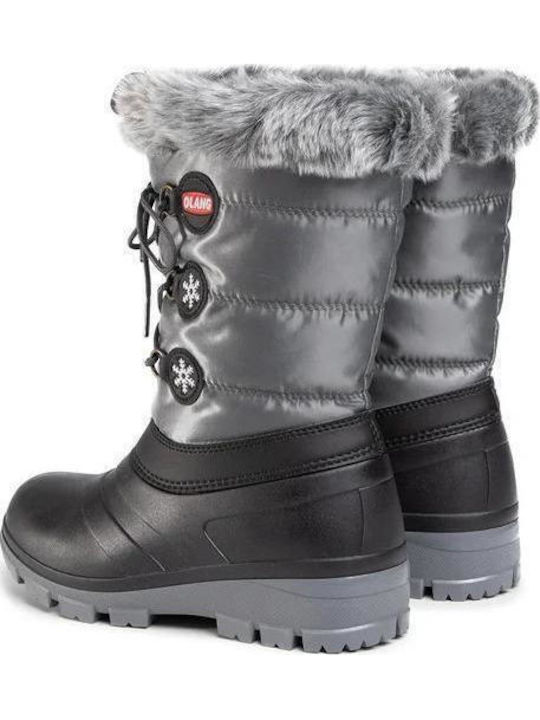 Kids Boots with Laces Gray