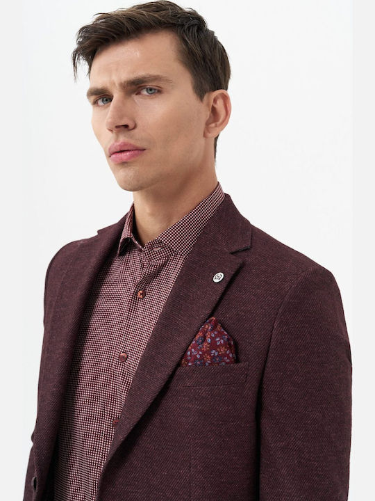 Мъжко сако Burgundy