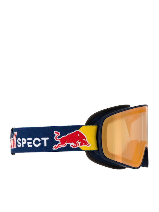 Red Bull Spect Ски & Сноуборд Маска Детска Син с Леща в Цвят Син