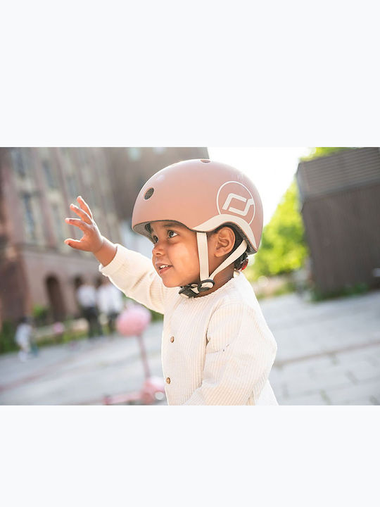 Scoot & Ride Παιδικό Κράνος για Ποδήλατο & Πατίνι Καφέ