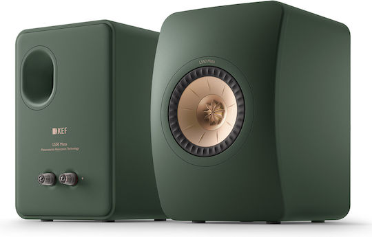 Kef LS50 Meta Ζεύγος Ηχείων Hi-Fi Βιβλιοθήκης 100W 2 Δρόμων Π20xΒ28.5xΥ30.2εκ. Moss Green