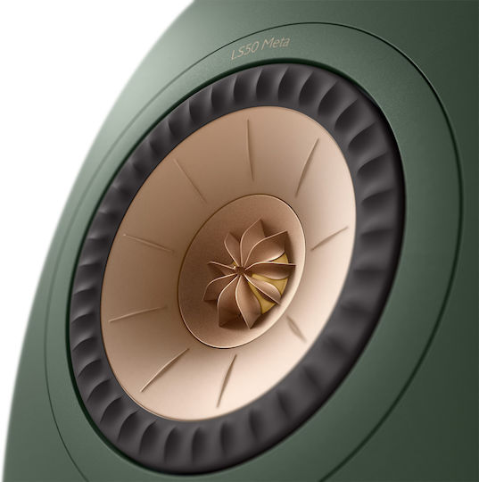 Kef LS50 Meta Ζεύγος Ηχείων Hi-Fi Βιβλιοθήκης 100W 2 Δρόμων Π20xΒ28.5xΥ30.2εκ. Moss Green