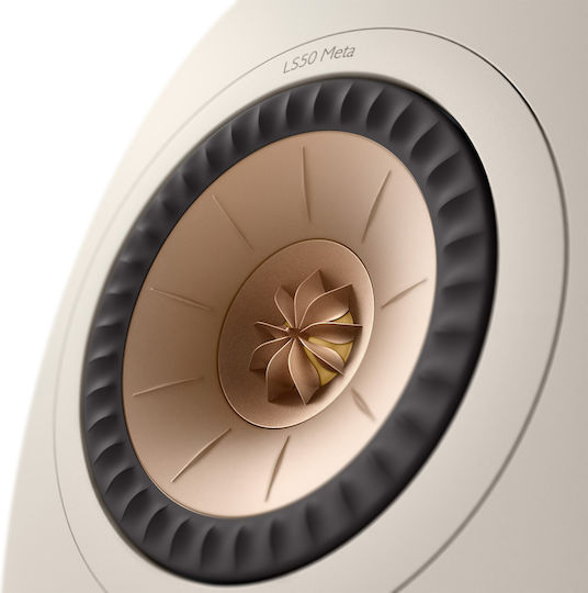 Kef LS50 Meta Paar Hi-Fi Lautsprecher Buch selbst 100W 2 Anzahl von Fahrern B20xT28.5xH30.2cm. Sand Shell