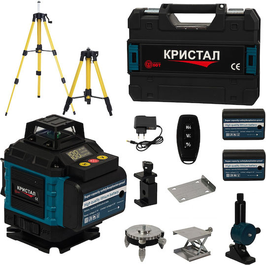 DDT Autonivelant Liniar Nivelă Laser Fascicul Verde cu Domeniu de Lucru 10m