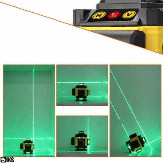 Liniar Nivelă Laser Fascicul Verde cu Domeniu de Lucru 25m