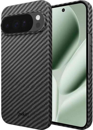 Калъф Google Pixel 10 Pro XL Nekit Fiber Твърд Съвместим с Magsafe Aramid Fiber 1 мм 1500d Kevlar Черен 8719246494642