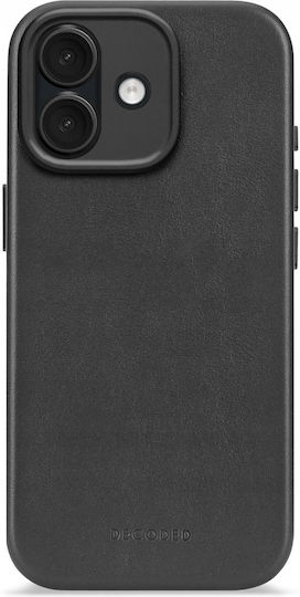 Decoded Backcover Back Cover Piele 1mm Negru (iPhone 17)