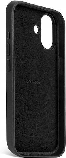 Decoded Backcover Back Cover Piele 1mm Negru (iPhone 17)