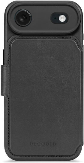 Decoded Detachable Wallet Piele / Tempered Glass / Plastic Negru (iPhone Air)