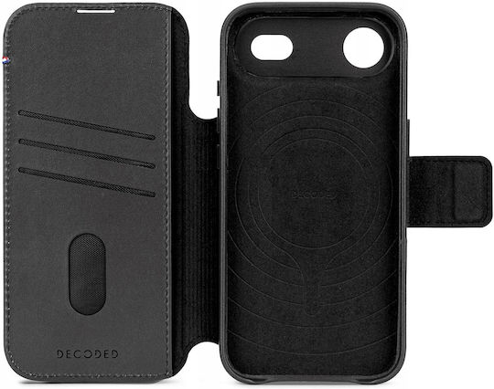 Decoded Detachable Wallet Piele / Tempered Glass / Plastic Negru (iPhone Air)