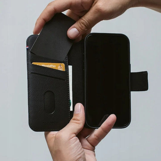 Decoded Detachable Wallet Piele / Tempered Glass / Plastic Negru (iPhone Air)