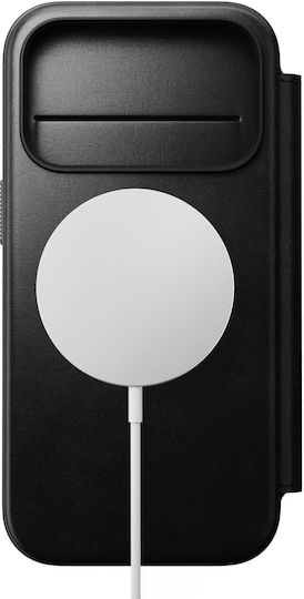 Nomad 360 Full Cover Δερμάτινο / Σιλικόνης 0.85mm με Λουράκι Μαγνητικό Μαύρο (iPhone 17 Pro)