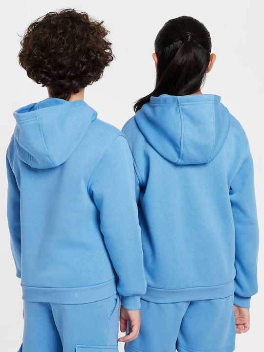Fleece Kinder-Sweatshirt mit Kapuze Silicon