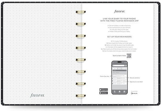 Filofax Moonlight Daily Agenda A5 2026 17x21.5cm