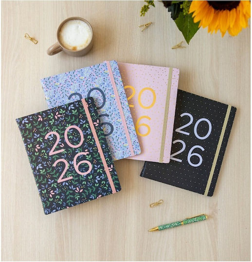 Notebook Confetti A5 2026 Planner Week On Two Pages 26-68298 Filofax 5059145605958