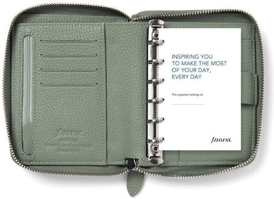 Filofax Ετήσιο Organizer Norfolk Φυστικί Δερμάτινο 12.5x15εκ.