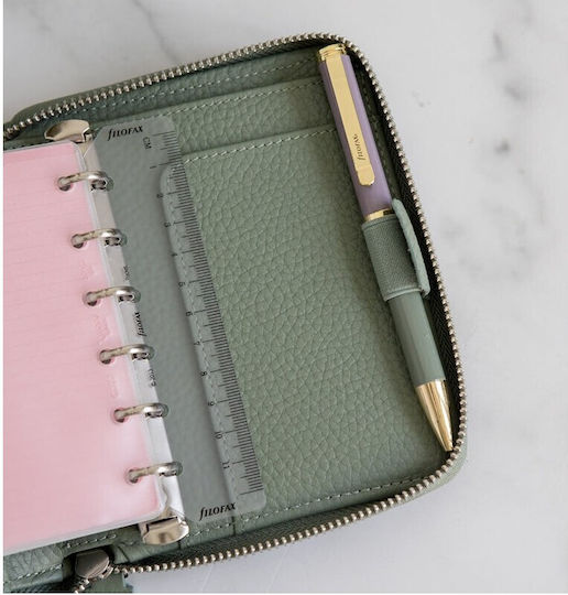 Filofax Ετήσιο Organizer Norfolk Φυστικί Δερμάτινο 12.5x15εκ.