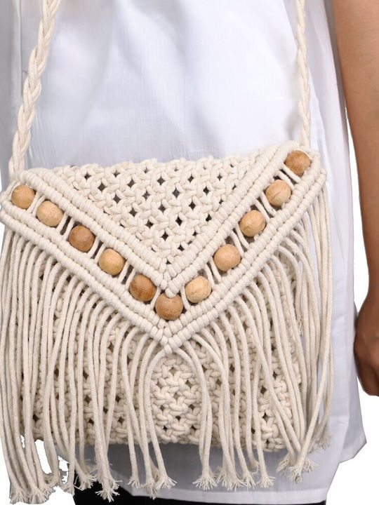 Stoff Gestrickte Damen Handtasche Crossbody Beiges