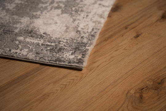 Tzikas Carpets Elements 76203-995 Teppich Rund Synthetisch,Polyester/Cotton/Leather Black-silver