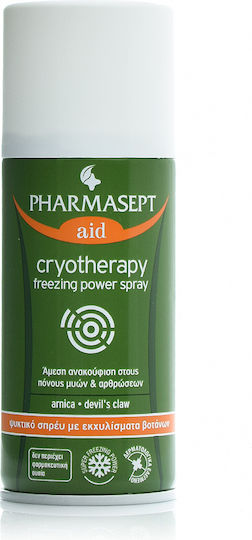 Pharmasept aid Cryotherapy Freezing Power Spray Cryotherapy Spray for Muscle Pain & Joints & Devil's Claw 150ml