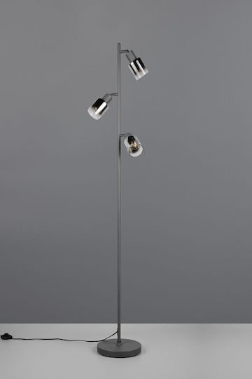 Trio Lighting Φωτιστικό Δαπέδου Γκρι