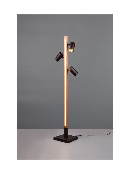 Trio Lighting Marley Φωτιστικό Δαπέδου Μαύρο