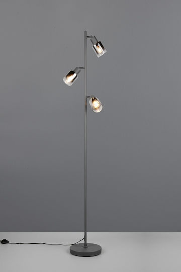 Trio Lighting Φωτιστικό Δαπέδου Γκρι