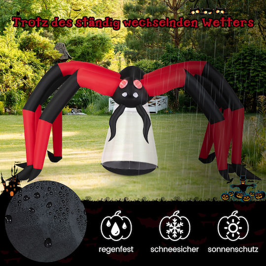 Costway 313 Inflatable Spider Halloween Red Eyes Tunnel & Led Lighting Cm25201de