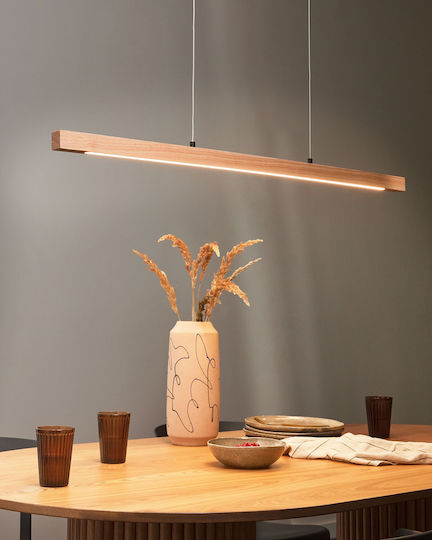 Beliani Hängelampe Braun LED