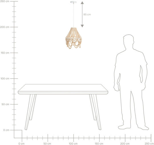Beliani Pendant Light Brown