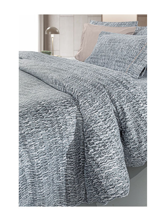 Guy Laroche Beaver Σετ Σεντόνια King Size Φανελένια με Λάστιχο 240x265+35εκ. Titanium (4τμχ)