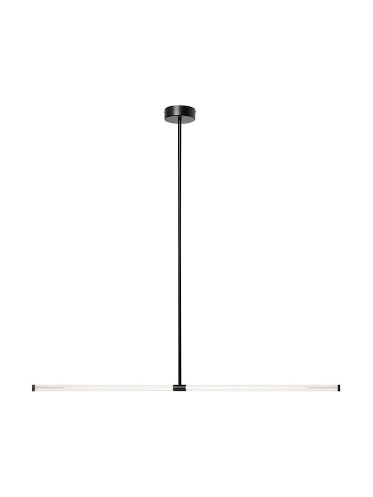 Beliani Hängelampe Schwarz LED