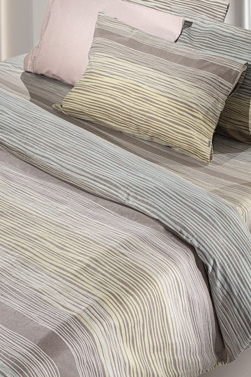 Guy Laroche Palma Σετ Σεντόνια Υπέρδιπλα Φανελένια 240x265εκ. Μπεζ (4τμχ)