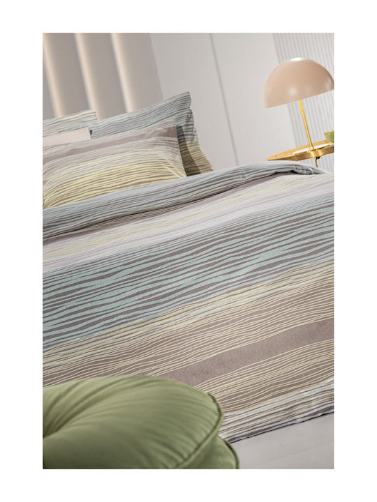 Guy Laroche Set Cearșafuri King Size Flanel 270x265cm. Palma Palma 4buc