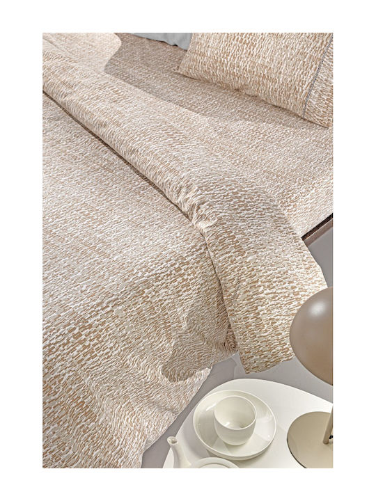Guy Laroche Sheet Sets Queen Flannel 240x265cm. Beaver Almond 4pcs