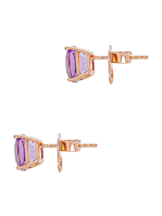 Diamond Group Ohrringe aus Rosa Gold mit Diamant