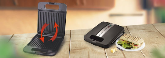 Albatros Сандвич тостер за 2 Сандвичи 1200W Черна