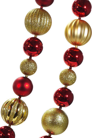 Christmas Garland Balls 0x0x180cm Monochrome Gtr