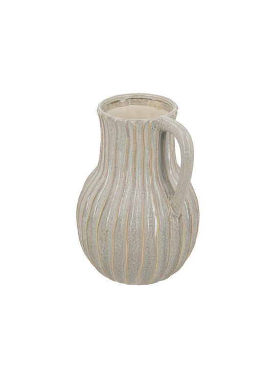 Artekko Διακοσμητικό Βάζο Κεραμικό Akali Μπεζ Φ23.5xΥ30.5cm