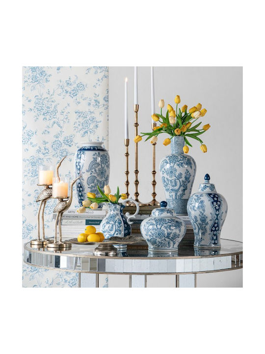 Artekko Decorative Vase Melania White 19x19x38cm