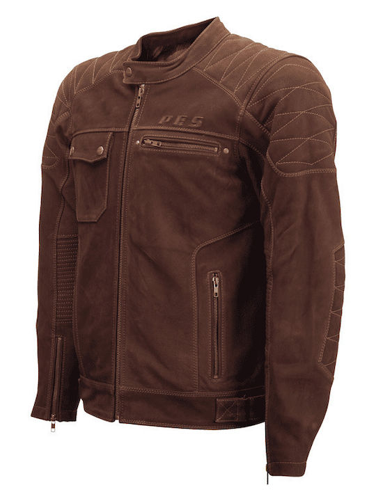 Urban Nubuck Мъжко Мотоциклетно яке Кожено Бежов