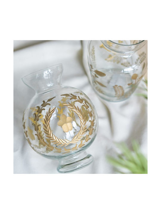 Artekko Decorative Vase Aphelios Transparent 15x15x22cm