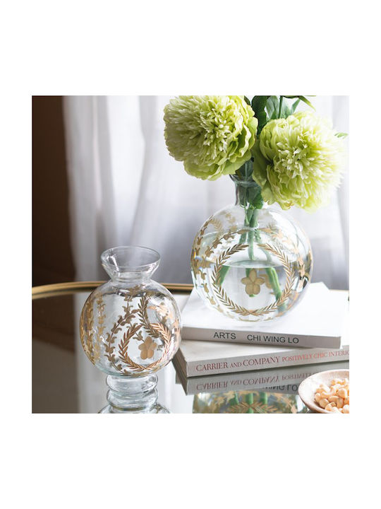 Artekko Decorative Vase Aphelios Transparent 15x15x22cm